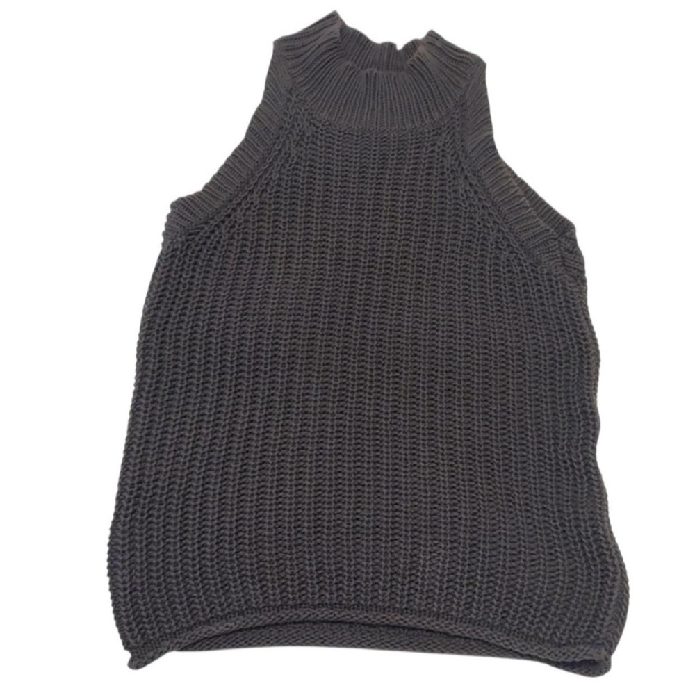 Ann Taylor Gray Knit Tank Top